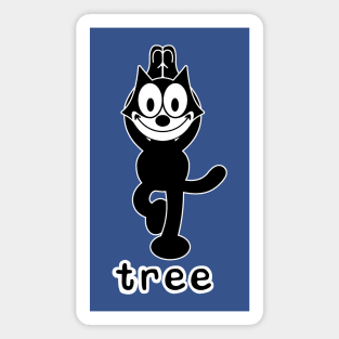 Yoga felix tree Magnet